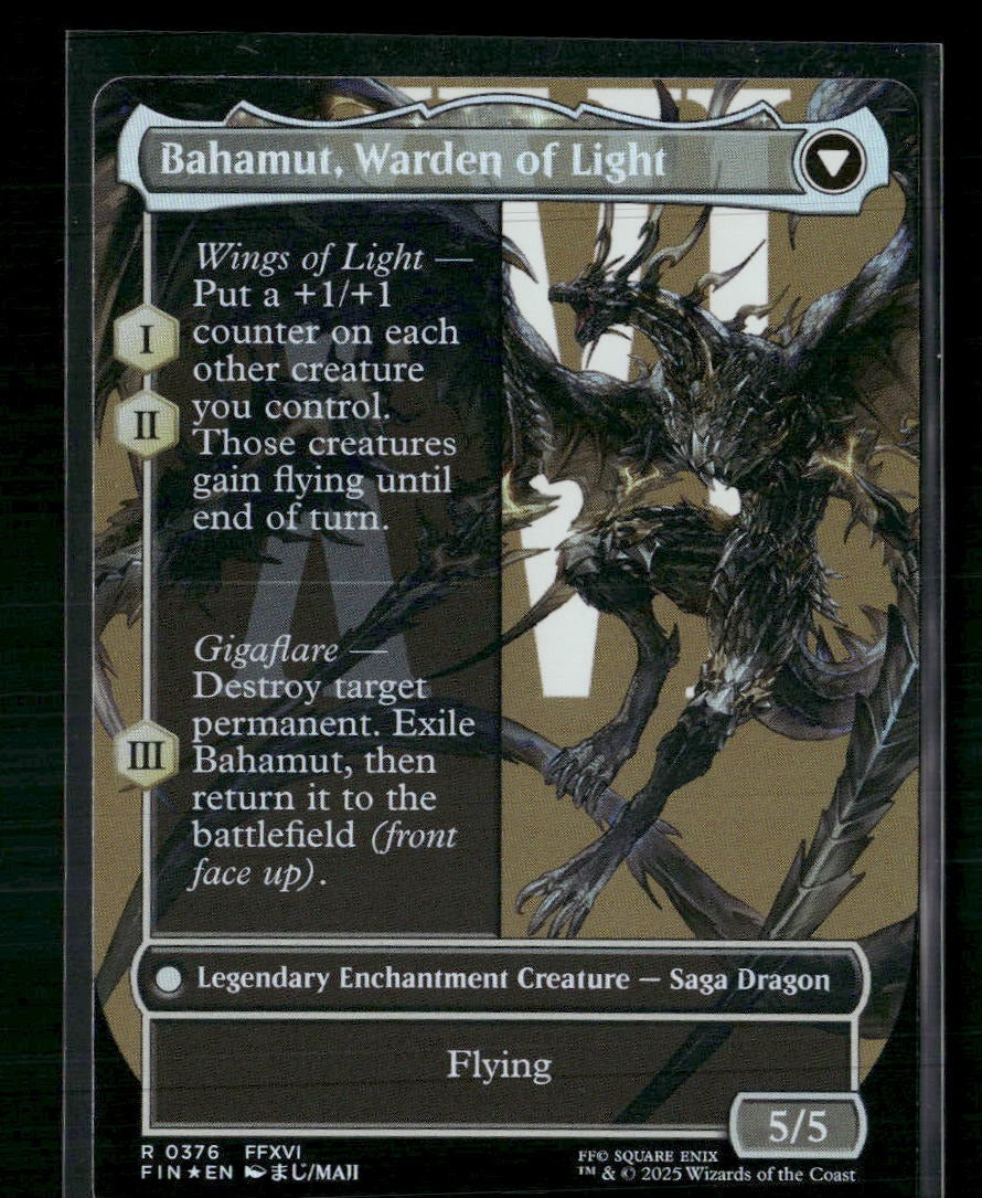 FINAL FANTASY Dion, Bahamut's Dominant (Borderless) Foil #376