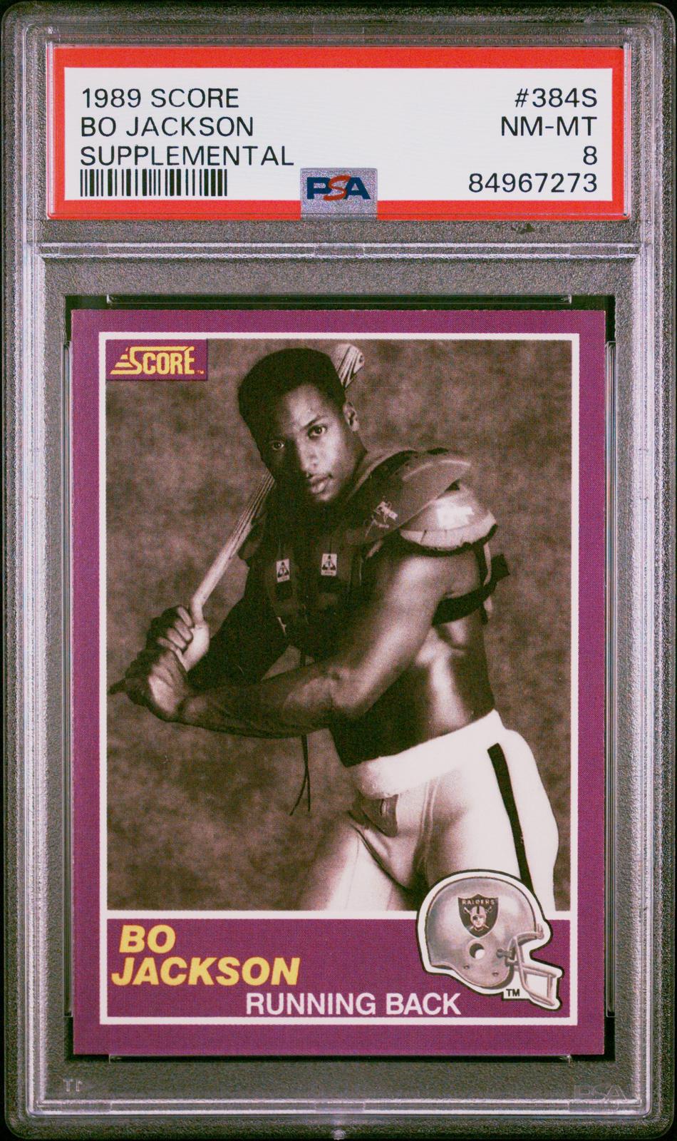 1989 Score Supplemental Supplemental Bo Jackson 8 PSA #384S