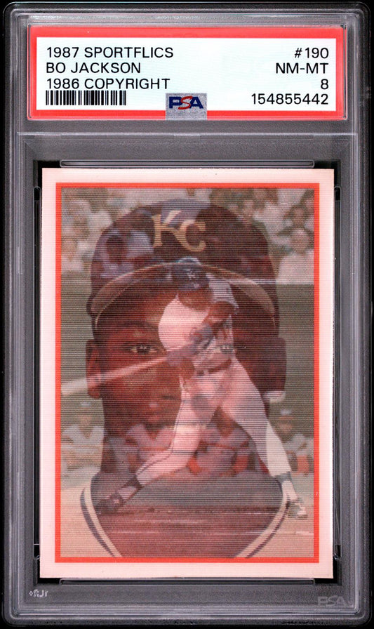 1987 Sportflics 1986 Copyright Bo Jackson 8 PSA #190
