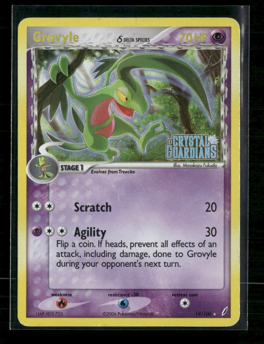 EX Crystal Guardians Grovyle (Delta Species) Reverse Holo #19/100