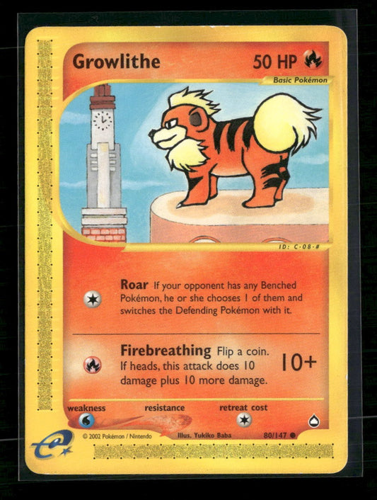 Aquapolis Growlithe (80) #080/147