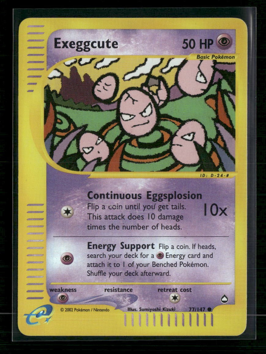 Aquapolis Exeggcute (77) Reverse Holo #077/147