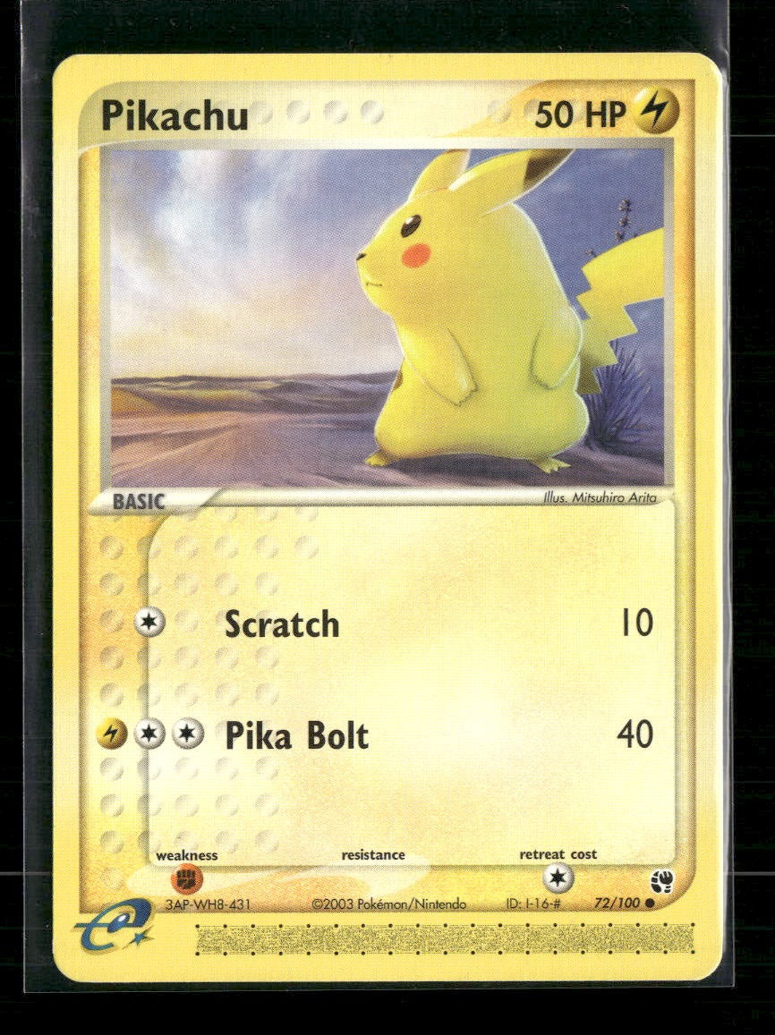 EX Sandstorm Pikachu #72/100