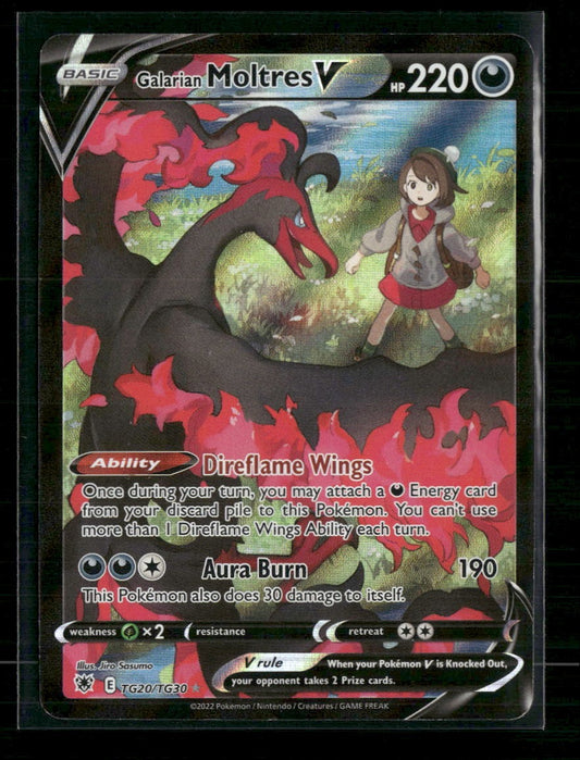 SWSH10: Astral Radiance Trainer Gallery Galarian Moltres V #TG20/TG30