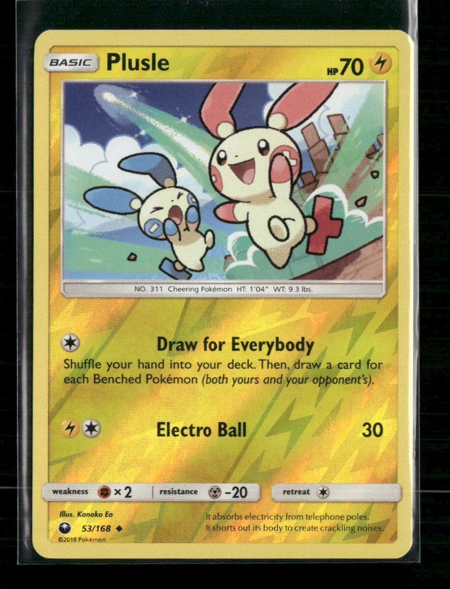 SM - Celestial Storm Plusle Reverse Holo #53/168