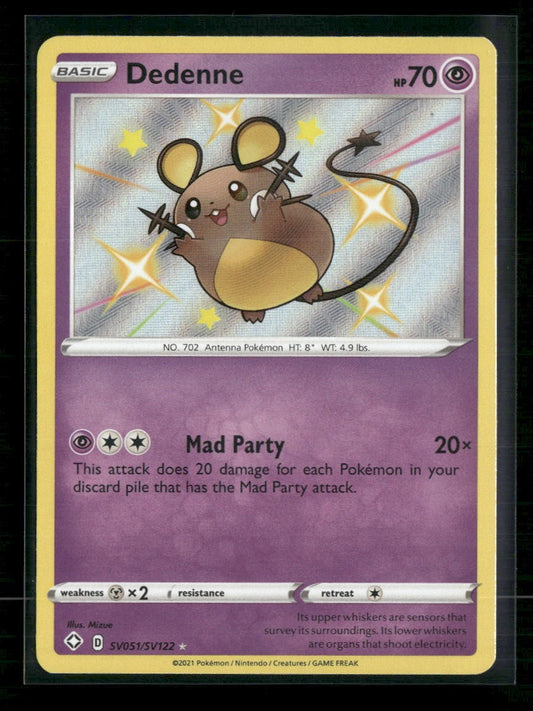 Shining Fates: Shiny Vault Dedenne #SV051/SV122