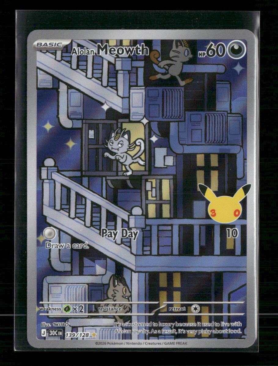 ME: 30th Celebration Alolan Meowth #139/128