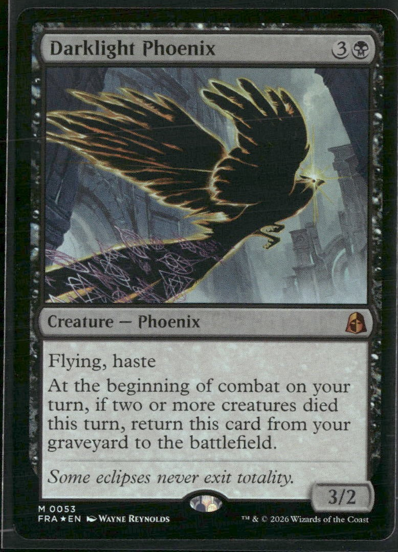Reality Fracture Darklight Phoenix Foil #53