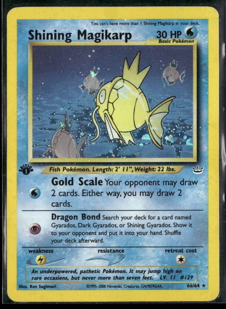 Neo Revelation Shining Magikarp #66/64 (Heavy Played/Damaged)