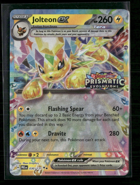 Miscellaneous Cards & Products Jolteon ex (Prismatic Evolution Stamp) #030/131