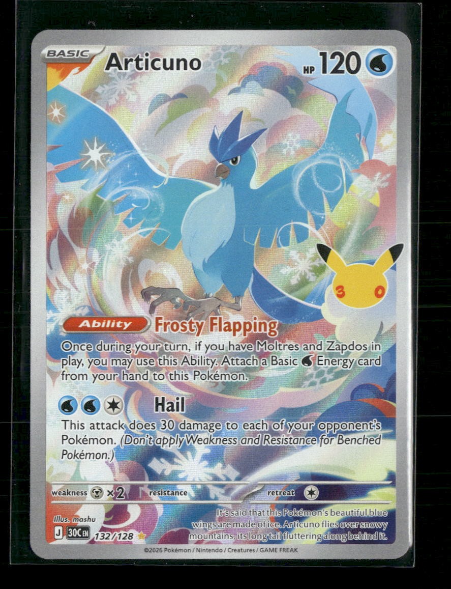 ME: 30th Celebration Articuno #132/128