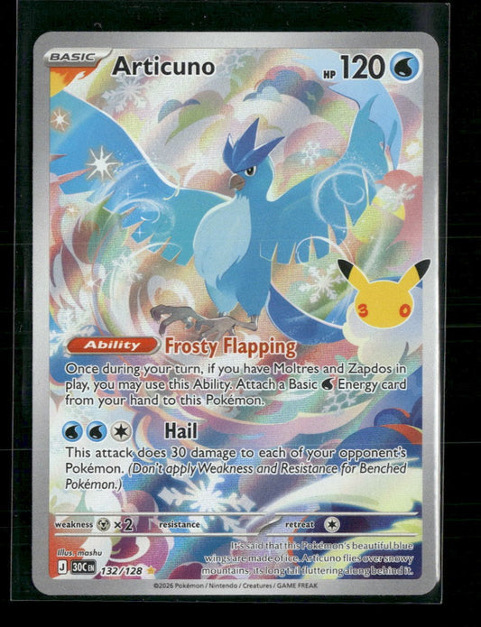 ME: 30th Celebration Articuno #132/128
