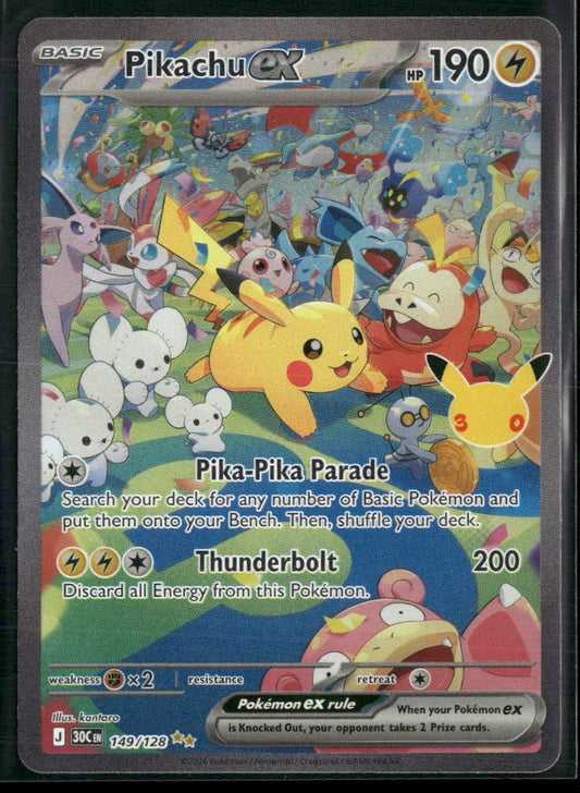 ME: 30th Celebration Pikachu ex #149/128