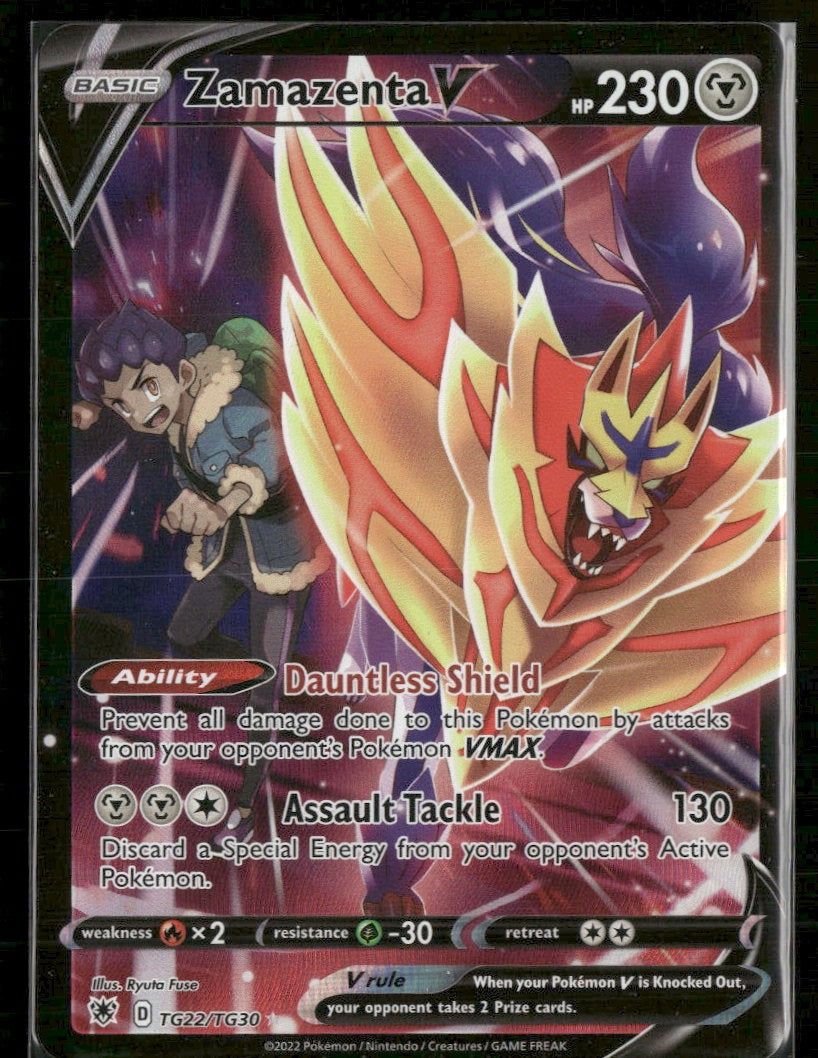 SWSH10: Astral Radiance Trainer Gallery Zamazenta V #TG22/TG30