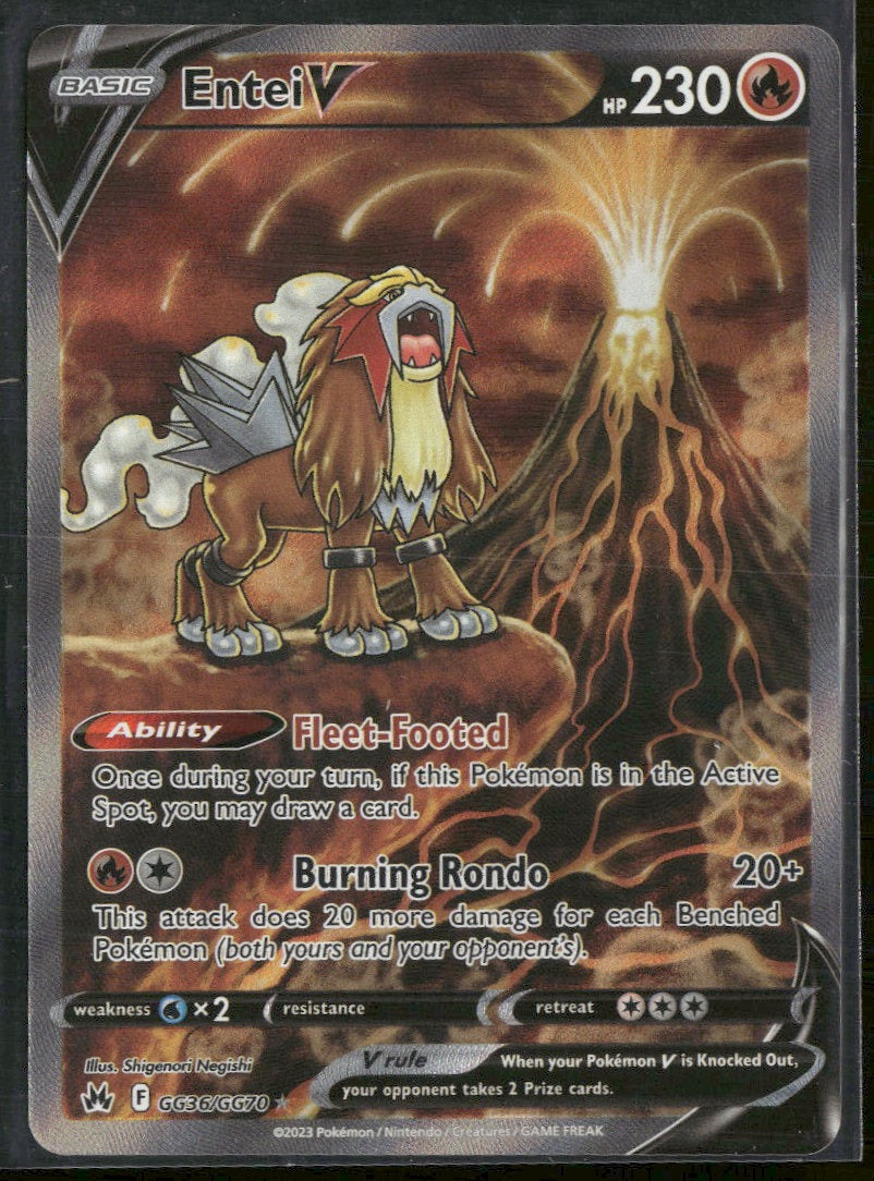 SWSH: Crown Zenith: Galarian Gallery Entei V #GG36/GG70
