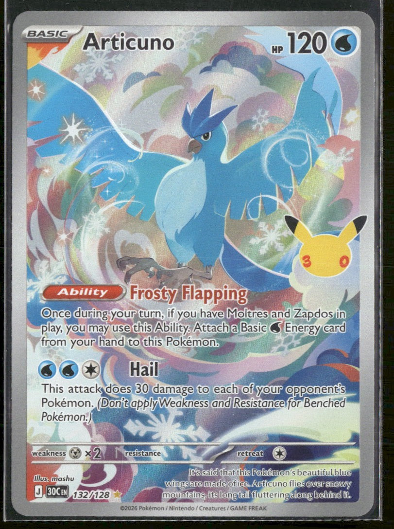 ME: 30th Celebration Articuno #132/128