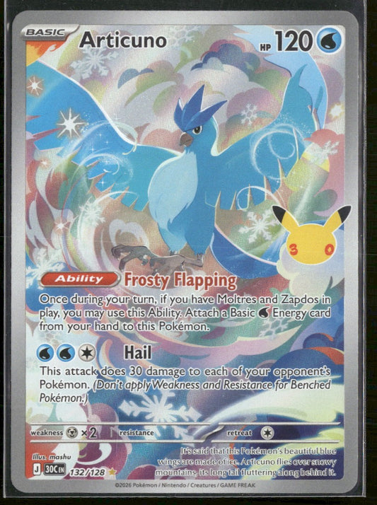 ME: 30th Celebration Articuno #132/128