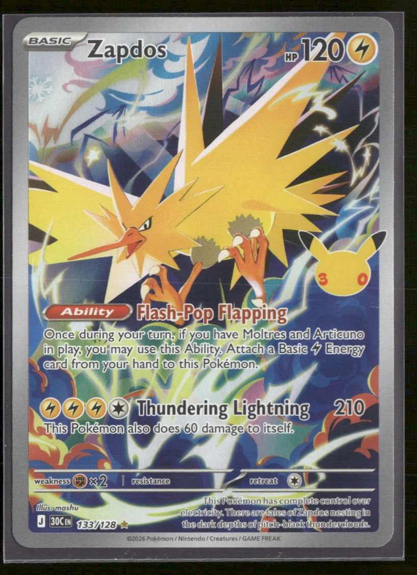 ME: 30th Celebration Zapdos #133/128