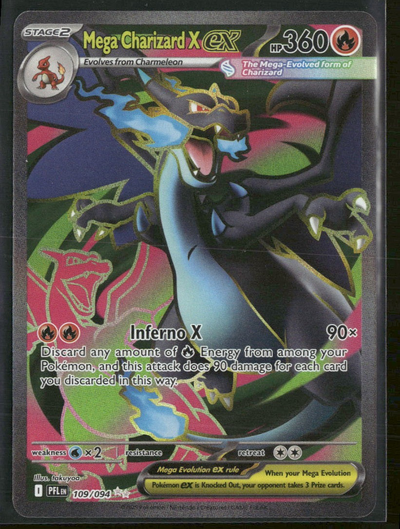 ME02: Phantasmal Flames Mega Charizard X ex #109/094