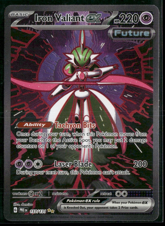 SV: Prismatic Evolutions Iron Valiant ex #157/131