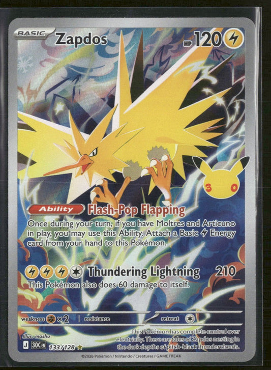 ME: 30th Celebration Zapdos #133/128