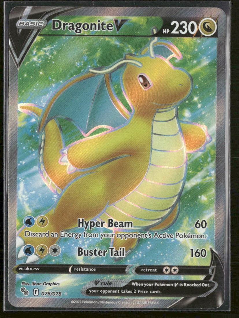 Pokemon GO Dragonite V (Full Art) #076/078