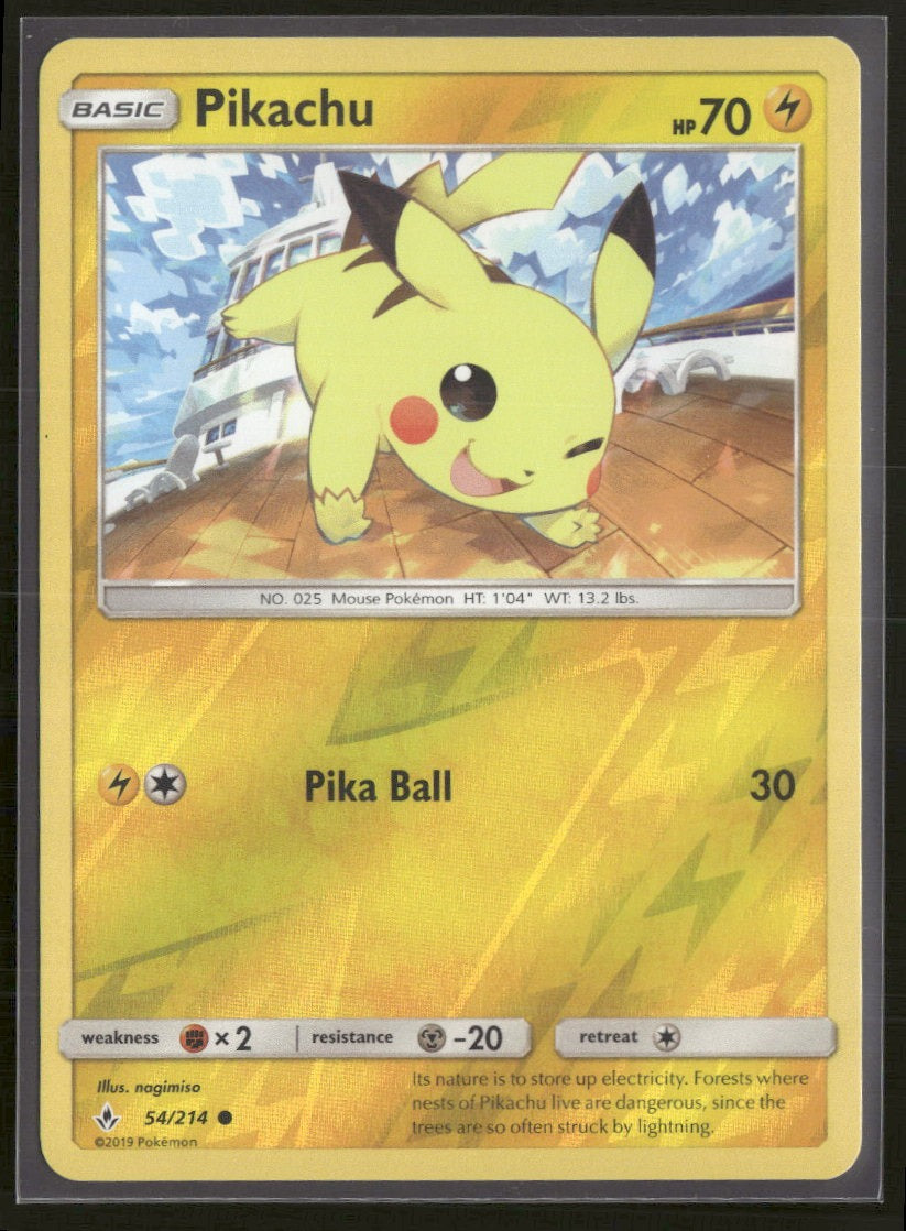 SM - Unbroken Bonds Pikachu #54/214