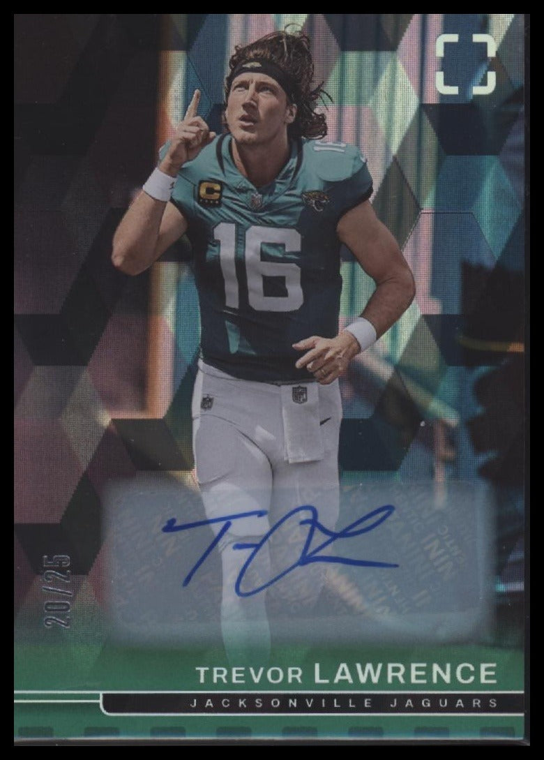 2025 Panini Photogenic Autographs Green Trevor Lawrence #/25 AU #83