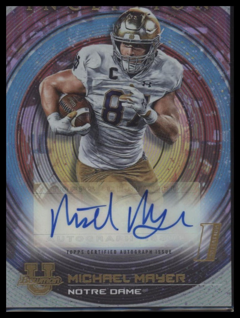2022-23 Bowman University Inception Base Autographs Michael Mayer AU #BIA-MMR