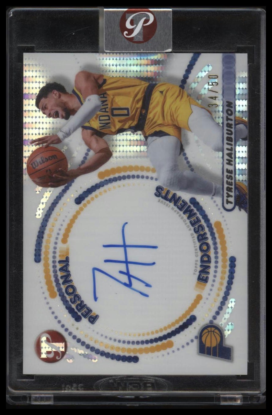 2026 Topps Pristine Personal Endorsement On Card AUTO /35 Tyrese Haliburton