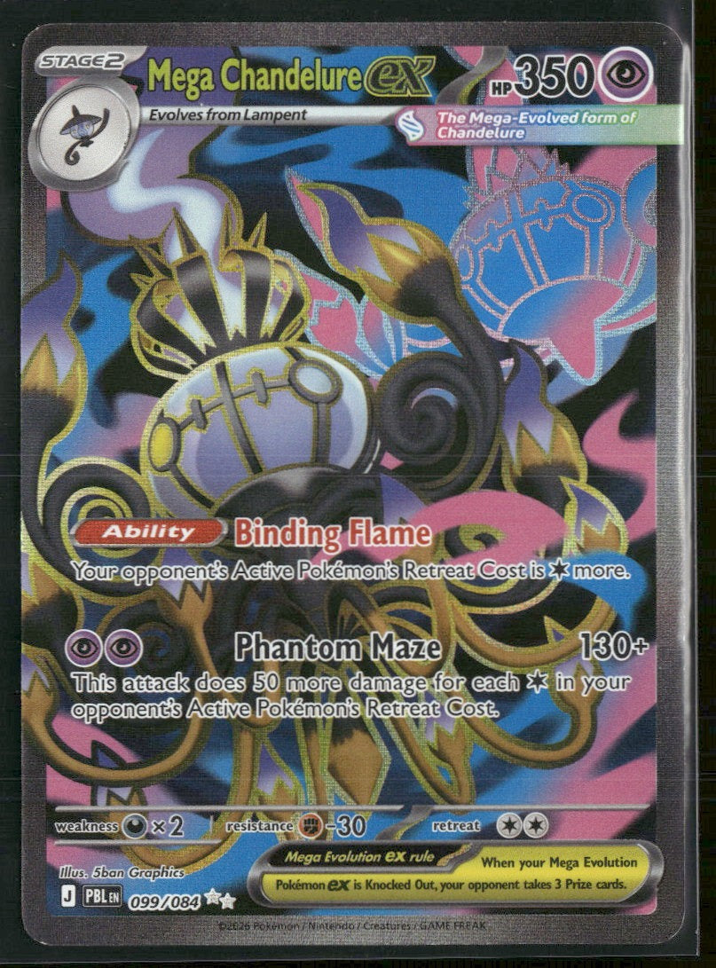 ME05: Pitch Black Mega Chandelure ex #099/084