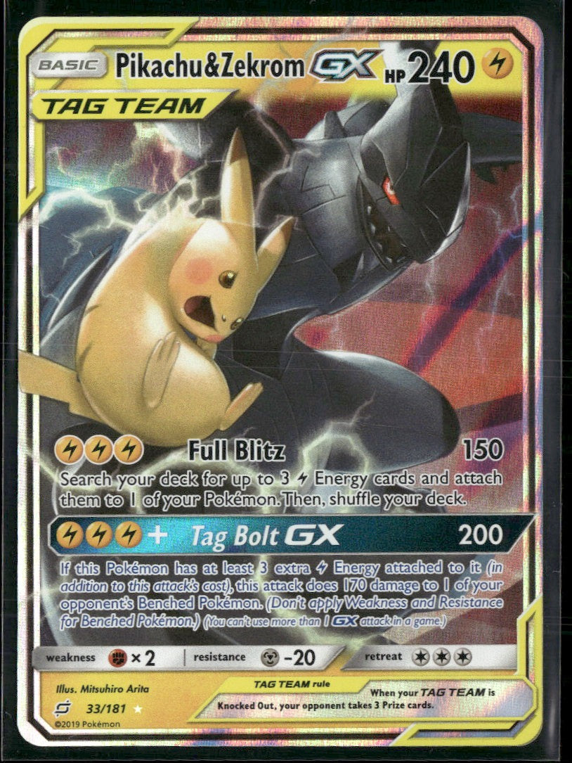 SM - Team Up Pikachu & Zekrom GX #33/181