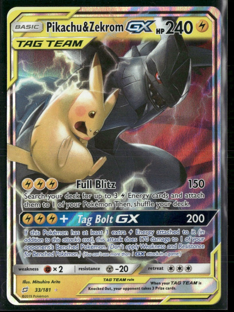 SM - Team Up Pikachu & Zekrom GX #33/181