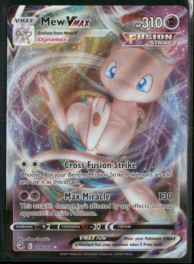 SWSH08: Fusion Strike Mew VMAX #114/264