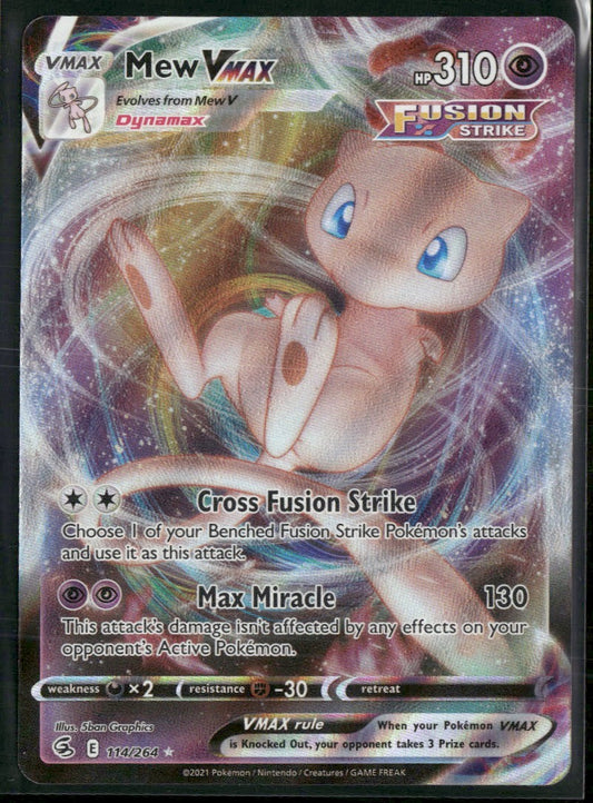 SWSH08: Fusion Strike Mew VMAX #114/264