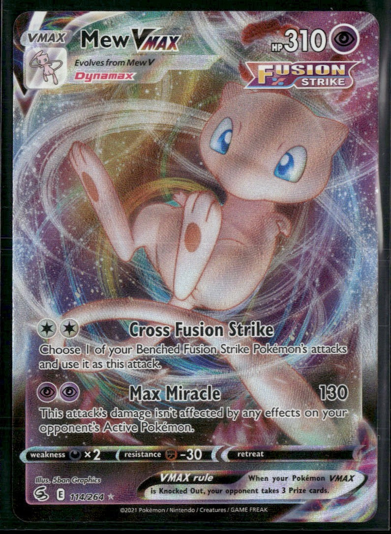 SWSH08: Fusion Strike Mew VMAX #114/264