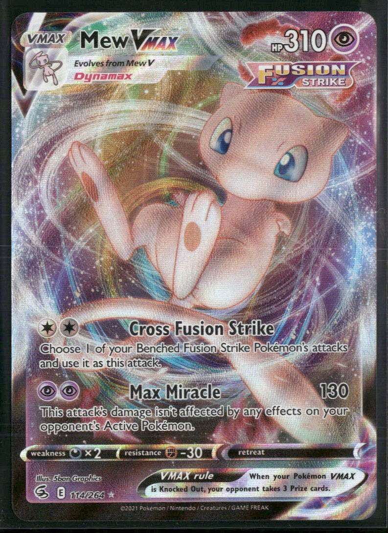 SWSH08: Fusion Strike Mew VMAX #114/264