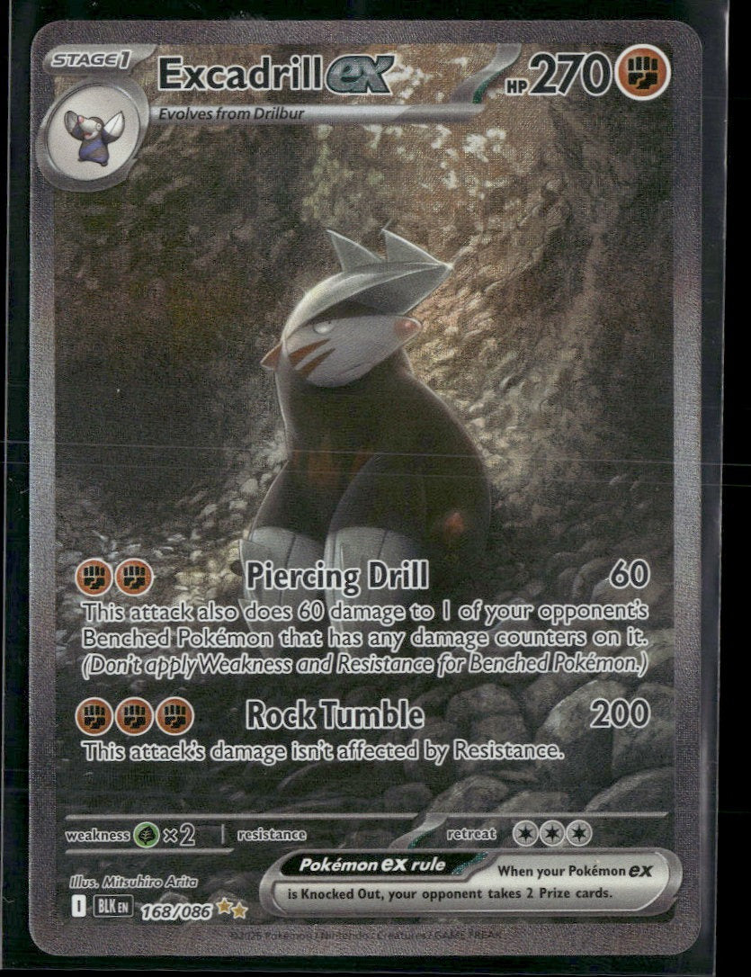 SV: Black Bolt Excadrill ex #168/086