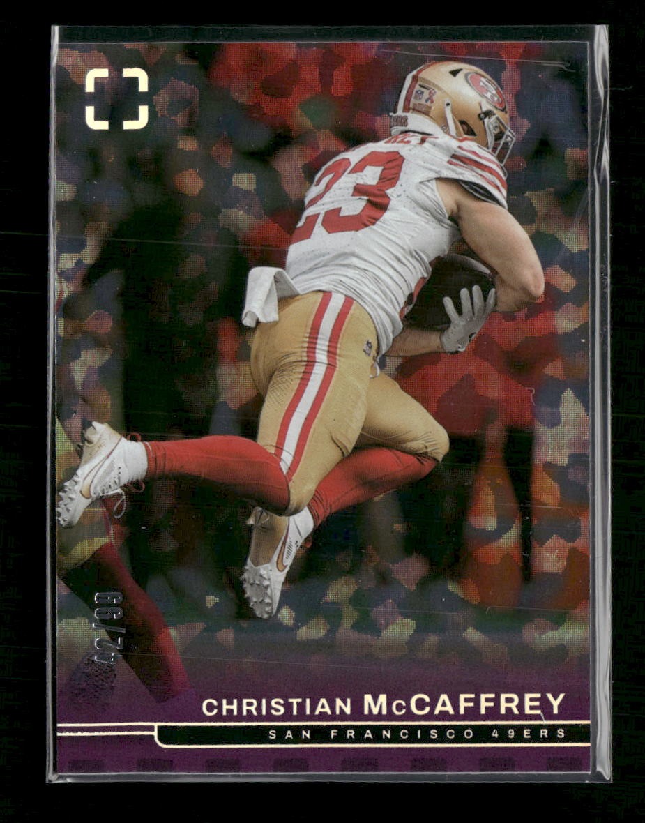 2025 Panini Photogenic Purple Christian McCaffrey #/99 #48