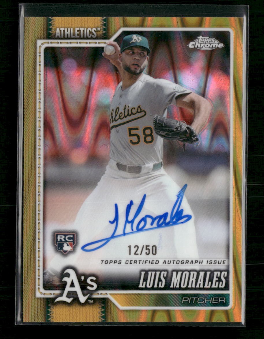 2026 Topps Chrome Rookie Auto Gold Raywave Refractor Luis Morales #/50 #RA-LMO