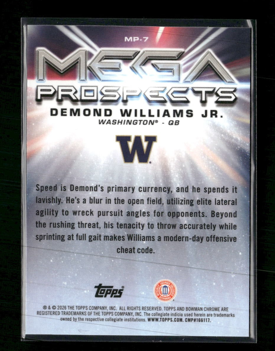 2026 Bowman Mega Prospects Purple Mojo Demond Williams Jr. #/75 #MP-7