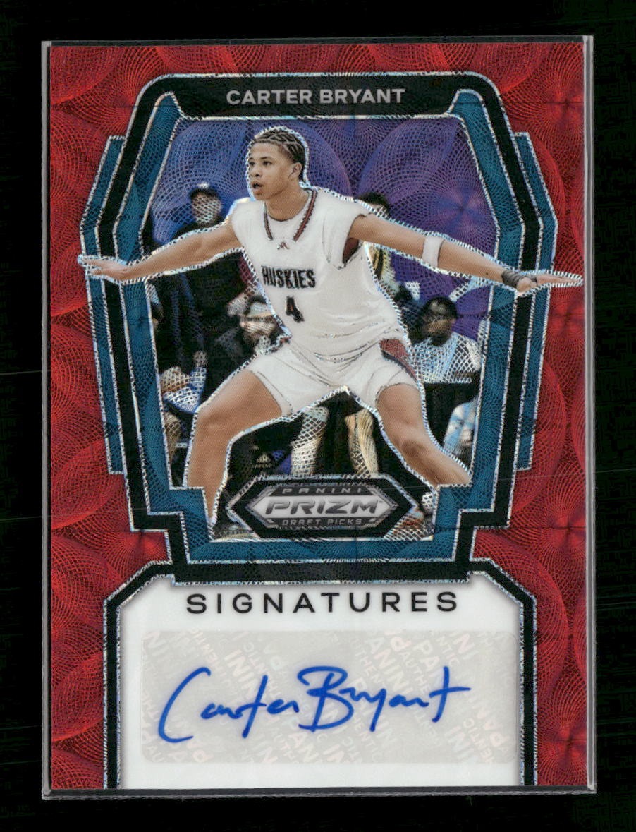 2024 Panini Prizm Draft Picks Signatures Red Scope #/88 Carter Bryant AU #S-CBY