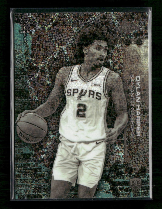 2025-26 Topps Chrome Cactus Jack Teal Speckle Refractor #/299 Dylan Harper #62