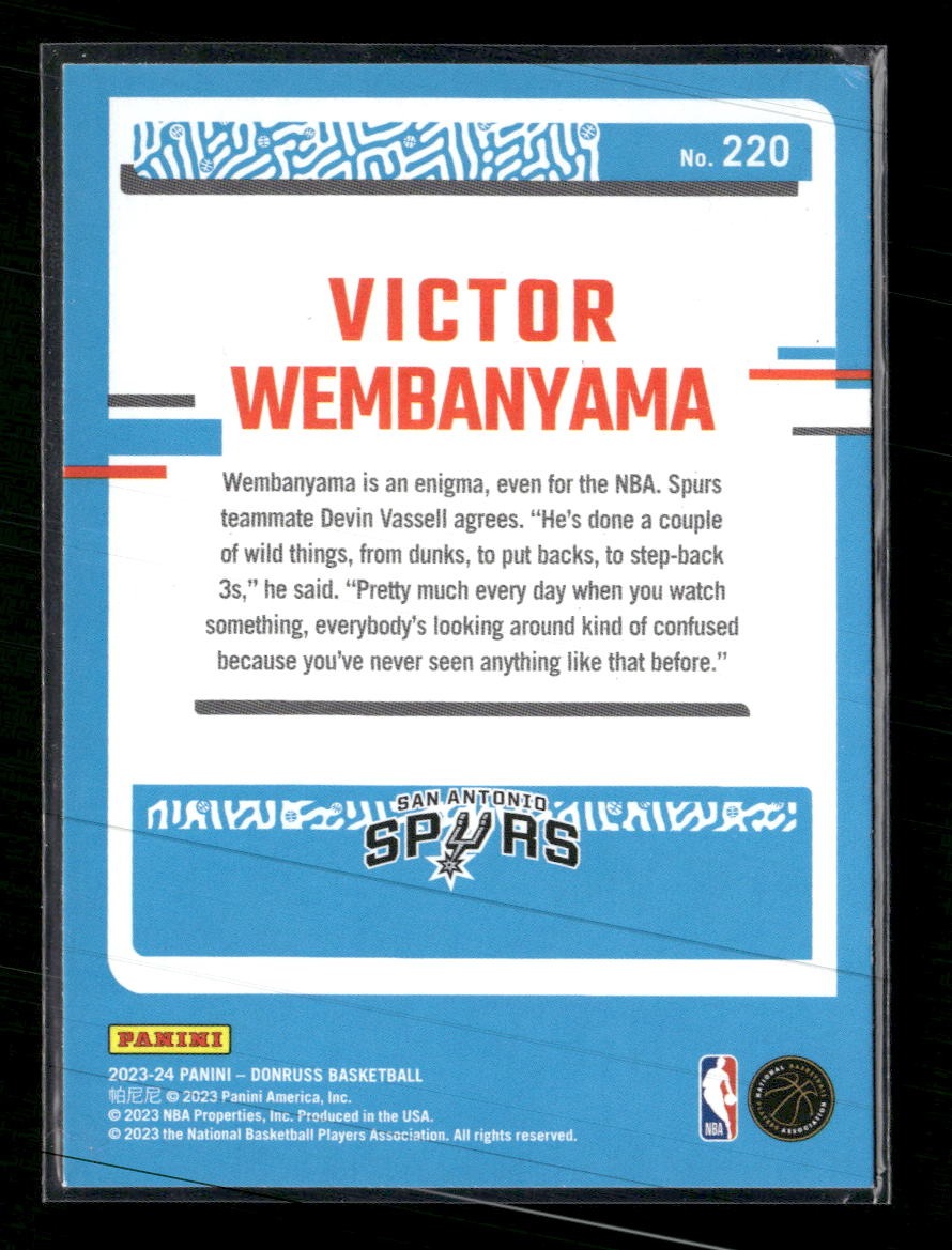 2023-24 Donruss Victor Wembanyama RC #220