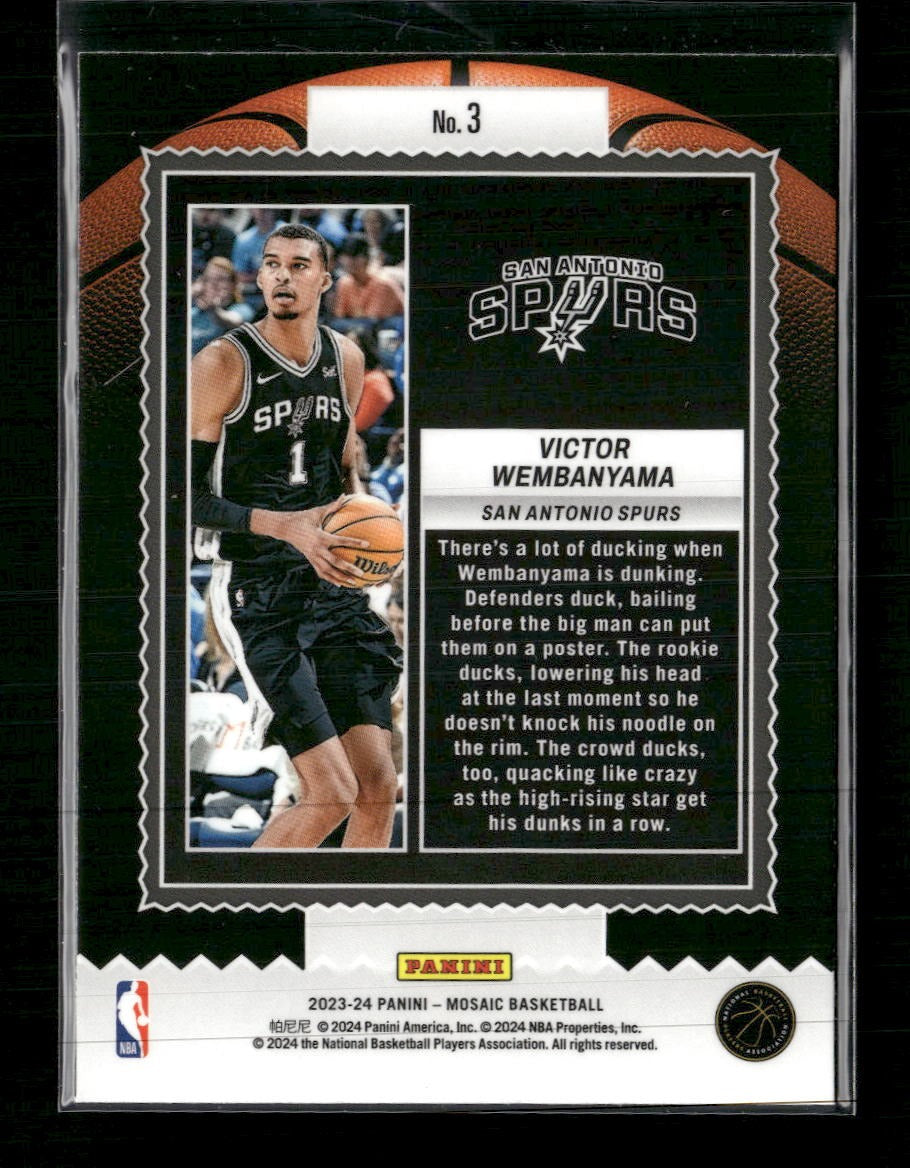 2023-24 Panini Mosaic Jam Masters Victor Wembanyama #3