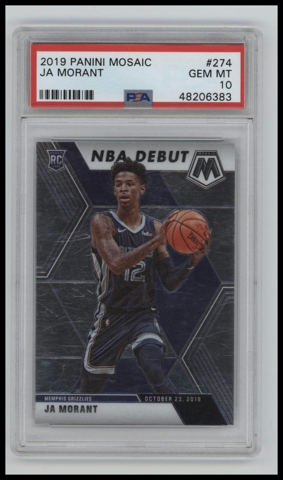 2019 Panini Mosaic Ja Morant 10 PSA #274
