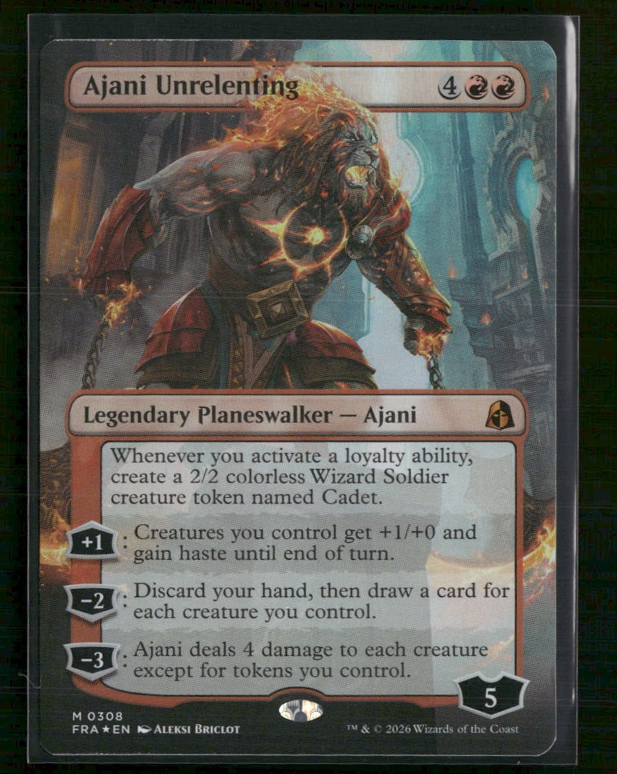 Reality Fracture Ajani Unrelenting (Borderless) #308