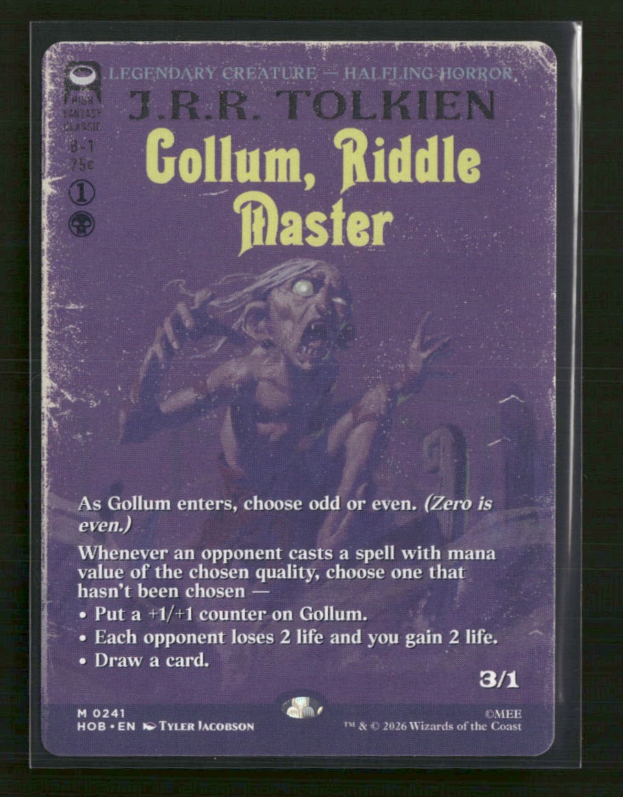The Hobbit Gollum, Riddle Master (Borderless) #241