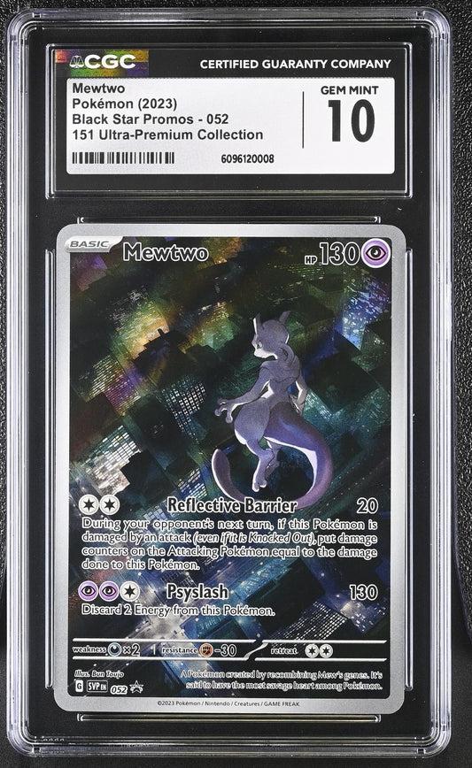 2023 Black Star Promos Mewtwo 10 CGC #052