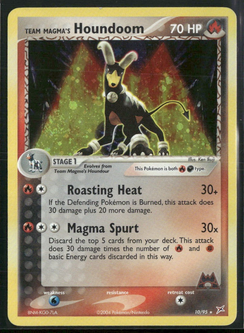 EX Team Magma vs Team Aqua Team Magma's Houndoom #10/95 Damaged